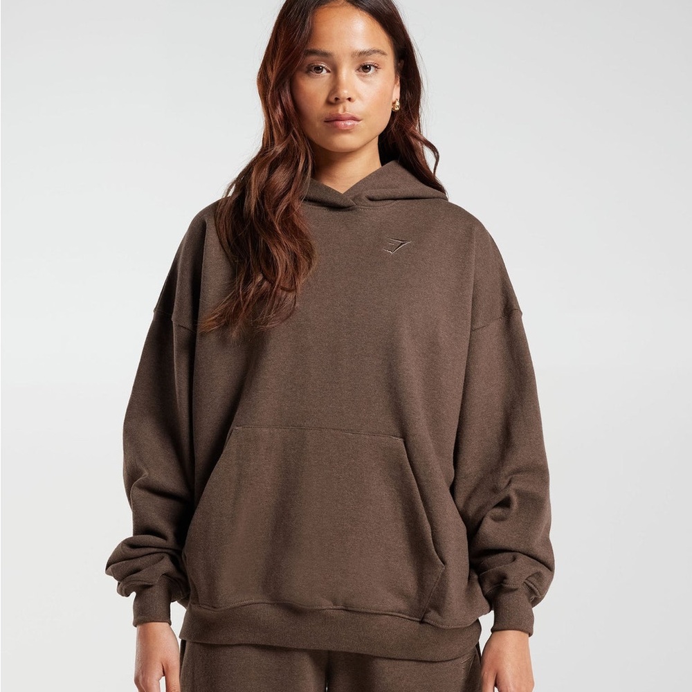 Brown Oversized Gymshark Hoodie